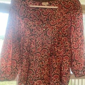 Boutique Blouse fits like a medium